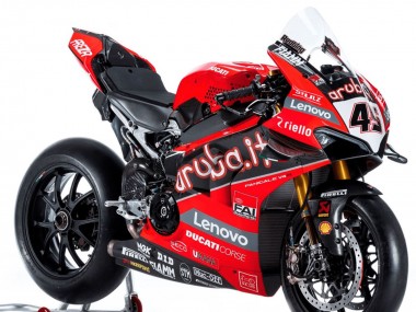 Carenagens Moto Ducati Panigale V4 V4S 2018-2019 - Vermelho Preto Branco Aruba