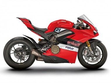 Carenagens Moto Ducati Panigale V4 V4S 2018-2019 - Vermelho Preto Branco Valsir