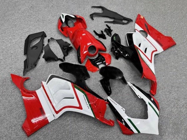 Carenagens Moto Ducati Panigale V4 V4S 2020-2021 - Branco Vermelho Preto Brilhante Verde