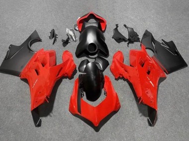 Carenagens Moto Ducati Panigale V4 V4S 2020-2021 - Vermelho Preto Fosco