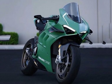 Carenagens Moto Ducati Panigale V4 V4S 2020-2021 - Verde Fosco Branco