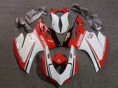 Carenagens Moto Ducati Panigale 1199 2011-2014 - Branco Vermelho Verde Preto Brilhante Corse