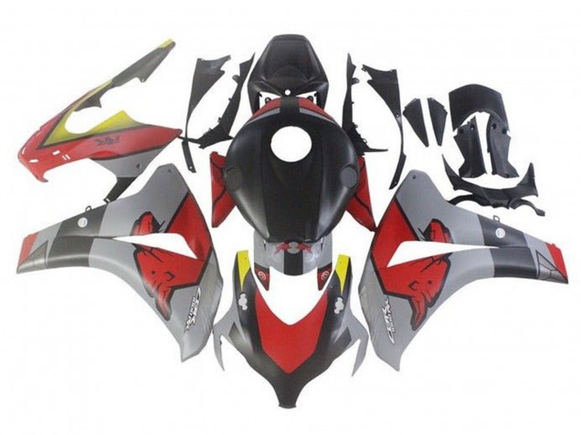 Carenagens Moto Honda CBR1000RR 2008-2011 - Nardo Cinzento Preto Red Bull