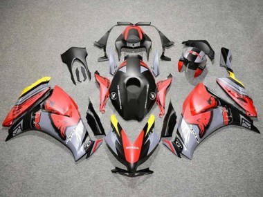 Carenagens Moto Honda CBR1000RR 2012-2016 - Vermelho Amarelo Cinzento Preto Fosco Red Bull