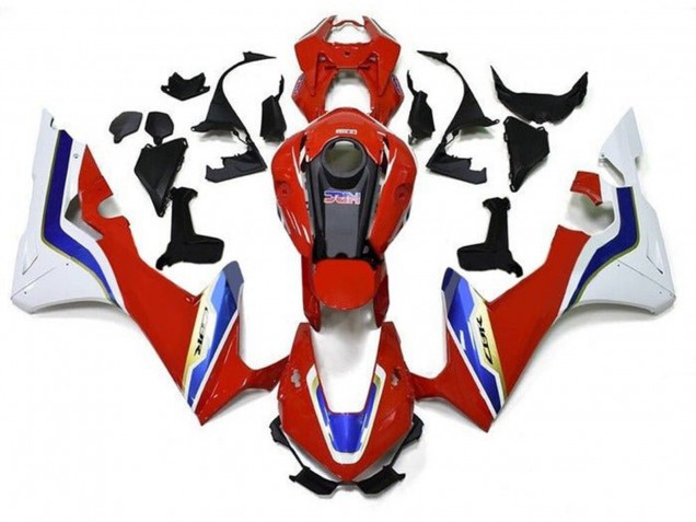 Carenagens Moto Honda CBR1000RR 2017-2023 - Branco Vermelho Azul Ouro
