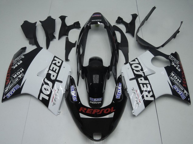 Carenagens Moto Honda CBR1100XX Blackbird 1996-2007 - Preto Brilhante Branco Vermelho Repsol
