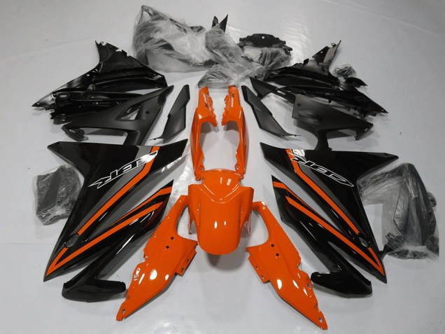 Carenagens Moto Honda CBR500R 2016-2018 - Laranja Cinzento Preto Brilhante
