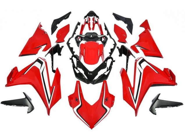 Kits Carenagem Moto Honda CBR500R 2019-2021 - Vermelho Branco Preto