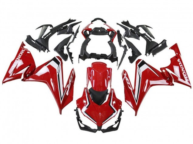 Carenagens Moto Honda CBR500R 2019-2021 - Vermelho Branco Preto