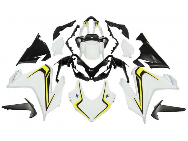 Carenagens Moto Honda CBR500R 2019-2021 - Branco Amarelo Preto