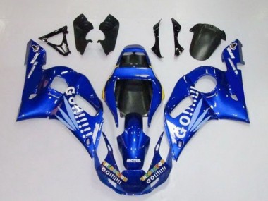 Carenagens Moto Yamaha YZF R6 1998-2002 - Azul Branco Go Motul