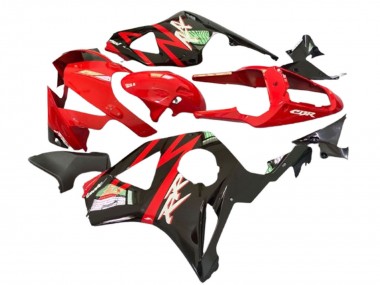 Carenagens Moto Honda CBR900RR 929 2000-2001 - Vermelho Preto Fosco Preto Brilhante