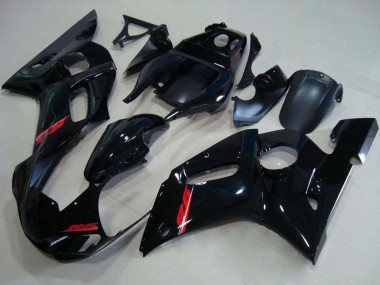 Carenagens Moto Yamaha YZF R6 1998-2002 - Preto Brilhante Vermelho Decal