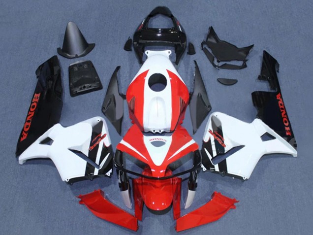 Carenagens Moto Honda CBR600RR 2005-2006 - Preto Branco Vermelho