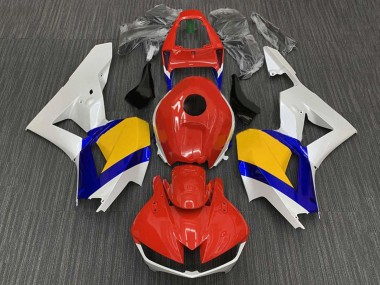 Carenagens Moto Honda CBR600RR 2013-2026 - Branco Vermelho Azul Amarelo
