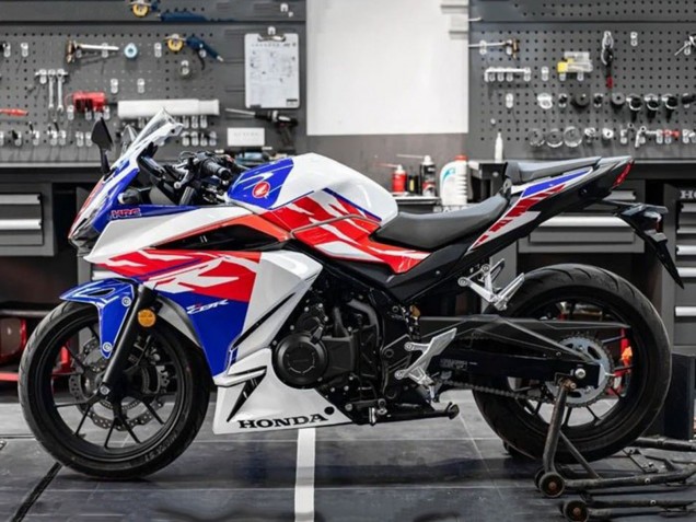 Carenagens Moto Honda CBR400R 2022 - Branco Vermelho Azul