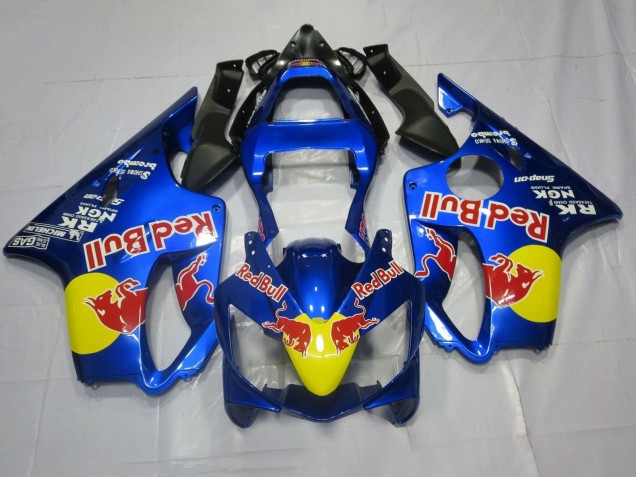 Carenagens Moto Honda CBR600 F4i 2001-2003 - Azul Amarelo Red Bull