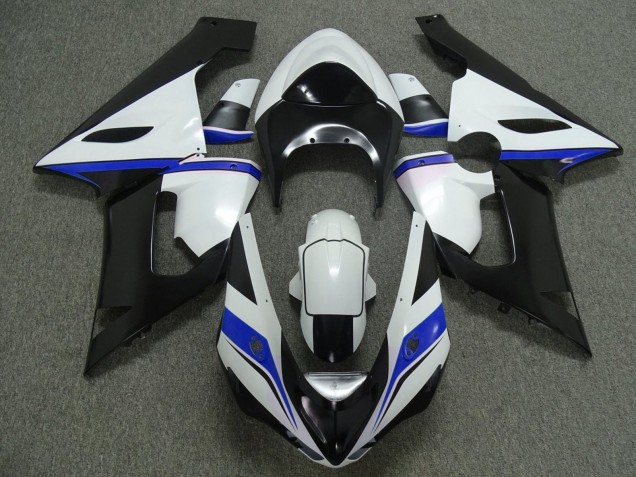 Carenagens Moto Kawasaki ZX6R 2005-2006 - Branco Preto Azul