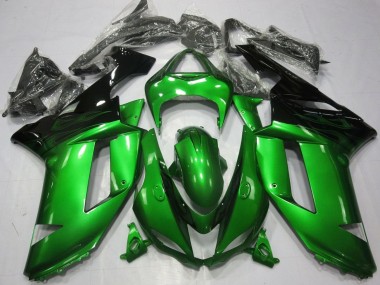 Carenagens Moto Kawasaki ZX6R 2007-2008 - Verde Preto