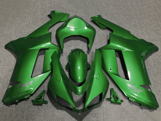 Carenagens Moto Kawasaki ZX6R 2007-2008 - Verde Chrome