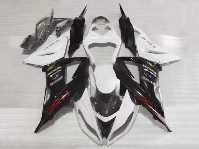 Carenagens Moto Kawasaki ZX6R 2013-2018 - Branco Preto Vermelho RSS