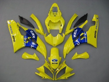 Carenagens Moto Yamaha YZF R6 2006-2007 - Amarelo Azul Motul Michelin Camelo