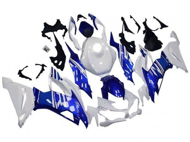Carenagens Moto Kawasaki ZX6R 2019-2022 - Branco Azul