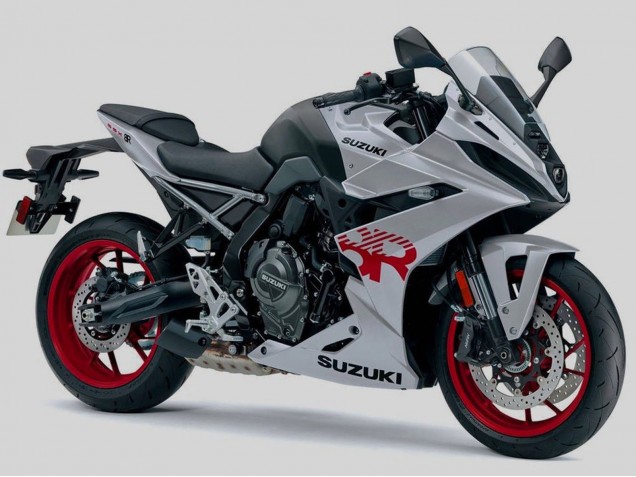 Carenagens Moto Suzuki GSX8R 2024-2025 - Prata Preto Vermelho