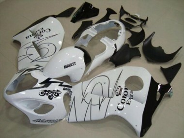 Carenagens Moto Suzuki GSXR 1300 Hayabusa 1996-2007 - Branco Preto Corona Tribal