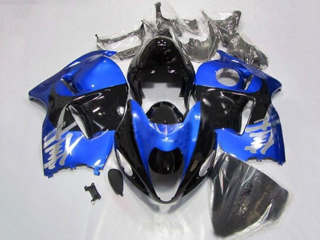 Carenagens Moto Suzuki GSXR 1300 Hayabusa 1996-2007 - Azul Chrome Preto