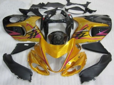 Carenagens Moto Suzuki GSXR 1300 Hayabusa 1996-2007 - Ouro Preto Rosa