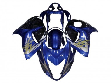 Carenagens Moto Suzuki GSXR 1300 Hayabusa 2008-2020 - Azul Branco Ouro