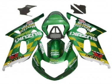 Carenagens Moto Suzuki GSXR1000 2000-2002 - Verde Amarelo Branco Motul