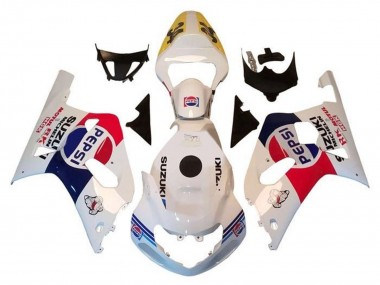 Carenagens Moto Suzuki GSXR1000 2000-2002 - Branco Vermelho Azul Pepsi