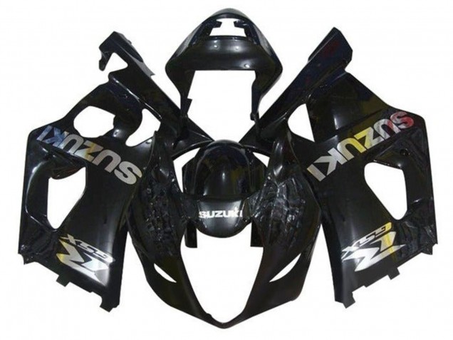 Carenagens Moto Suzuki GSXR 1000 2003-2004 - Preto Brilhante Chrome