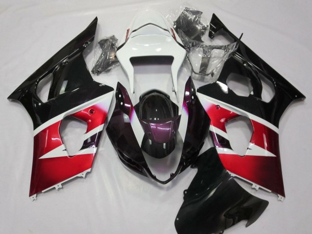 Carenagens Moto Suzuki GSXR 1000 2003-2004 - Branco Vermelho Roxo Preto