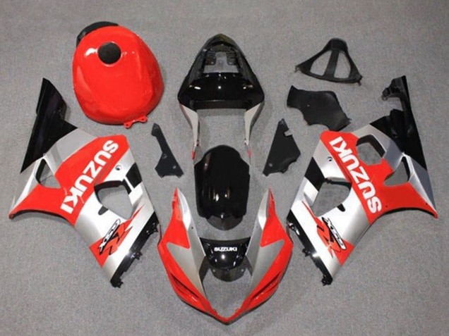 Carenagens Moto Suzuki GSXR 1000 2003-2004 - Vermelho Prata Preto