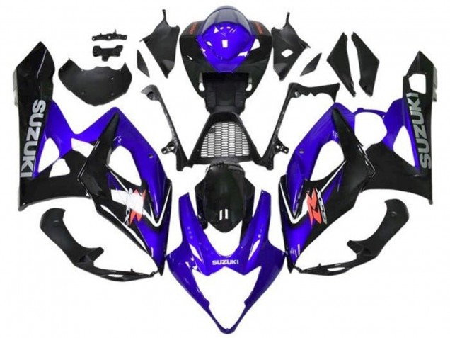 Carenagens Moto Suzuki GSXR 1000 2005-2006 - Azul Preto Cinzento