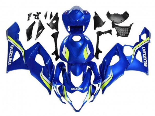 Carenagens Moto Suzuki GSXR 1000 2005-2006 - Azul Amarelo Branco