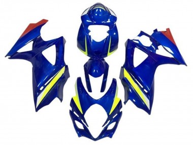 Carenagens Moto Suzuki GSXR 1000 2005-2006 - Azul Amarelo Vermelho