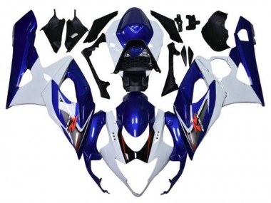 Carenagens Moto Suzuki GSXR 1000 2005-2006 - Branco Azul Vermelho