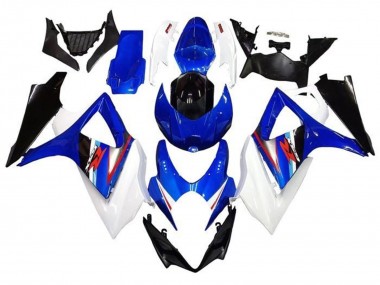 Carenagens Moto Suzuki GSXR 1000 2005-2006 - Branco Azul Preto Vermelho