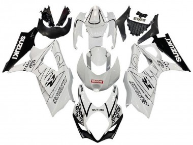 Carenagens Moto Suzuki GSXR 1000 2005-2006 - Branco Preto Corona Motul