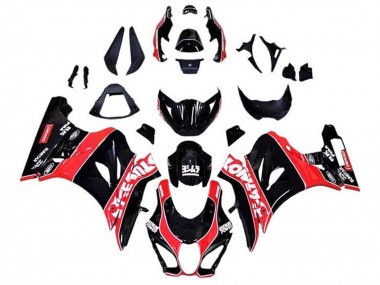 Carenagens Moto Suzuki GSXR1000 2017-2024 - Preto Brilhante Vermelho Branco Risca de giz