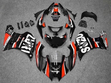 Carenagens Moto Suzuki GSXR1000 2017-2024 - Preto Vermelho Branco Listra