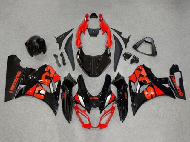 Carenagens Moto Suzuki GSXR1000 2017-2025 - Preto Vermelho Prata
