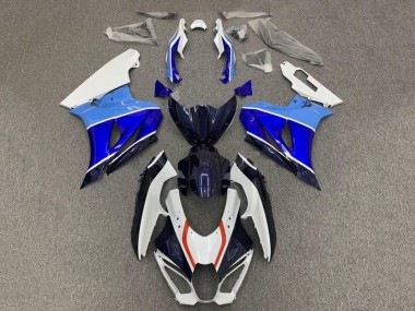 Carenagens Moto Suzuki GSXR1000 2017-2024 - Branco Triple Azul Vermelho