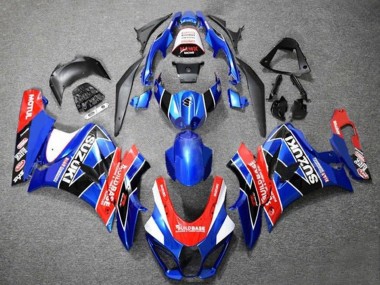 Carenagens Moto Suzuki GSXR1000 2017-2024 - Azul Vermelho Branco Preto