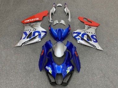 Carenagens Moto Suzuki GSXR1000 2017-2024 - Azul Prata Vermelho