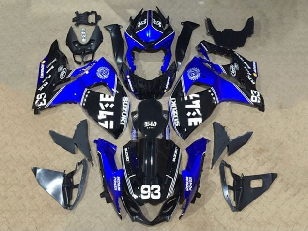 Carenagens Moto Suzuki GSXR 1000 2009-2016 - Preto Azul Branco 93